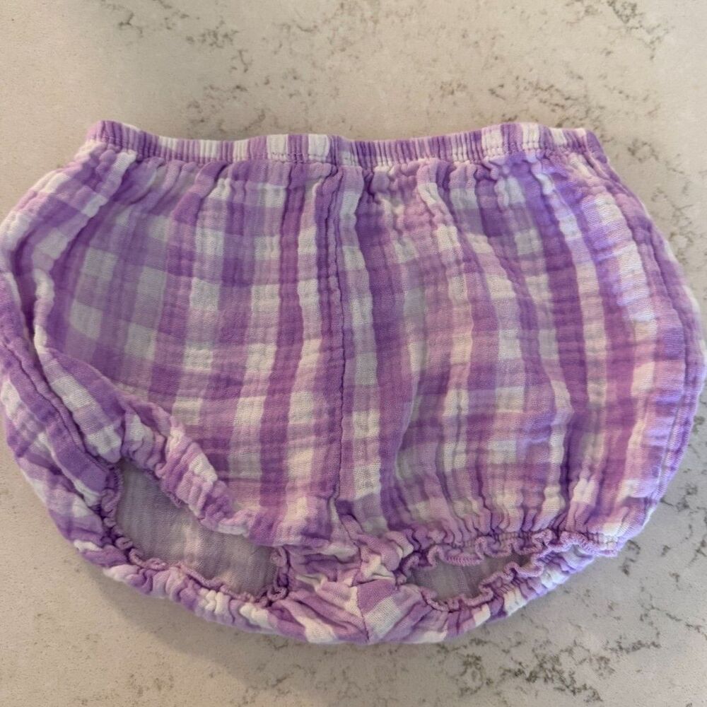 Koala Baby Purple Gingham Bloomers, 24M